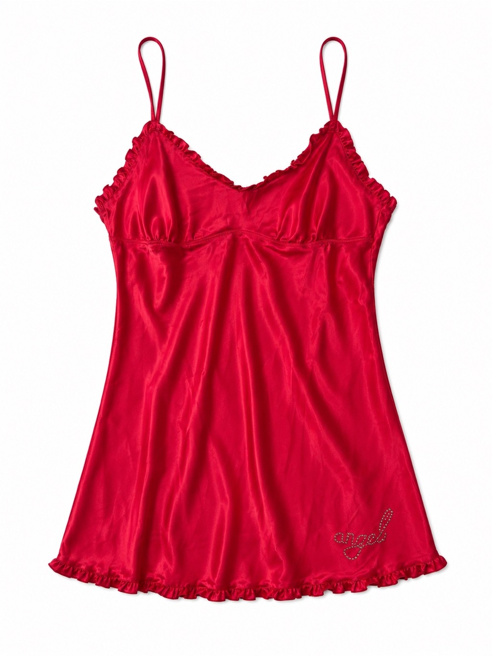 Victoria’s Secret Angel Mid 2000s Rhinestone Bedazzled Mini Slip Dress